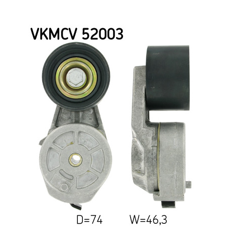 Napínací kladka, žebrovaný klínový řemen SKF VKMCV 52003