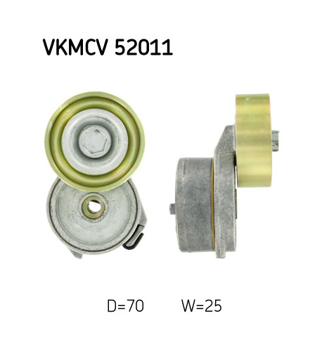Napínací kladka, žebrovaný klínový řemen SKF VKMCV 52011