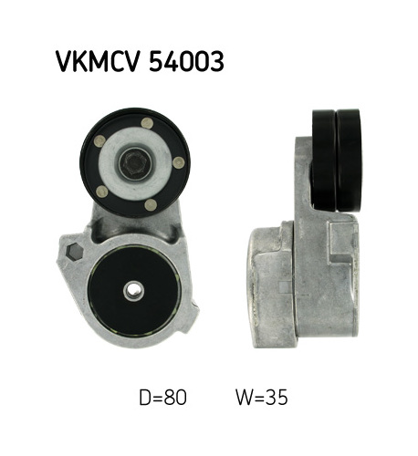 Napínací kladka, žebrovaný klínový řemen SKF VKMCV 54003