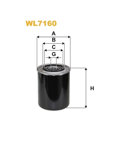 Olejový filtr WIX FILTERS WL7160