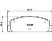 Sada brzdových destiček, kotoučová brzda HELLA 8DB 355 016-761