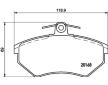 Sada brzdových destiček, kotoučová brzda HELLA 8DB 355 017-891