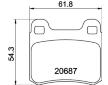 Sada brzdových destiček, kotoučová brzda HELLA 8DB 355 007-321
