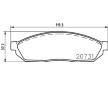Sada brzdových destiček, kotoučová brzda HELLA 8DB 355 007-281