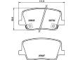 Sada brzdových destiček, kotoučová brzda HELLA 8DB 355 040-511