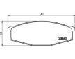Sada brzdových destiček, kotoučová brzda HELLA 8DB 355 007-291