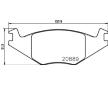 Sada brzdových destiček, kotoučová brzda HELLA 8DB 355 017-491