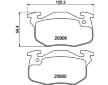Sada brzdových destiček, kotoučová brzda HELLA 8DB 355 019-131