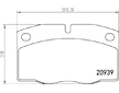 Sada brzdových destiček, kotoučová brzda HELLA 8DB 355 007-251