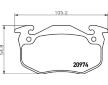 Sada brzdových destiček, kotoučová brzda HELLA 8DB 355 018-951