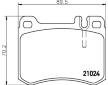 Sada brzdových destiček, kotoučová brzda HELLA 8DB 355 007-611