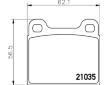 Sada brzdových destiček, kotoučová brzda HELLA 8DB 355 017-441
