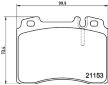 Sada brzdových destiček, kotoučová brzda HELLA 8DB 355 008-181