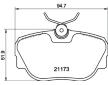 Sada brzdových destiček, kotoučová brzda HELLA 8DB 355 017-811