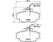 Sada brzdových destiček, kotoučová brzda HELLA 8DB 355 017-981