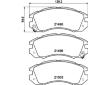 Sada brzdových destiček, kotoučová brzda HELLA 8DB 355 006-461