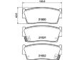 Sada brzdových destiček, kotoučová brzda HELLA 8DB 355 016-371