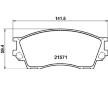 Sada brzdových destiček, kotoučová brzda HELLA 8DB 355 017-091