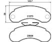 Sada brzdových platničiek kotúčovej brzdy HELLA 8DB 355 019-101
