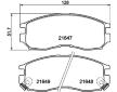 Sada brzdových destiček, kotoučová brzda HELLA 8DB 355 006-471