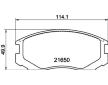 Sada brzdových platničiek kotúčovej brzdy HELLA 8DB 355 017-161