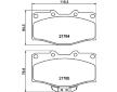 Sada brzdových destiček, kotoučová brzda HELLA 8DB 355 009-471