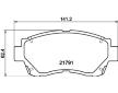 Sada brzdových destiček, kotoučová brzda HELLA 8DB 355 016-771