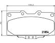 Sada brzdových destiček, kotoučová brzda HELLA 8DB 355 017-211