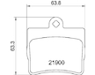 Sada brzdových destiček, kotoučová brzda HELLA 8DB 355 008-311