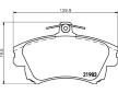 Sada brzdových destiček, kotoučová brzda HELLA 8DB 355 006-711