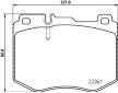 Sada brzdových destiček, kotoučová brzda HELLA 8DB 355 021-671