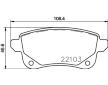 Sada brzdových destiček, kotoučová brzda HELLA 8DB 355 023-211