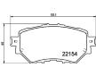 Sada brzdových destiček, kotoučová brzda HELLA 8DB 355 032-091