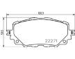 Sada brzdových destiček, kotoučová brzda HELLA 8DB 355 024-821