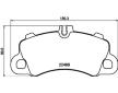 Sada brzdových destiček, kotoučová brzda HELLA 8DB 355 039-101