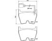 Sada brzdových destiček, kotoučová brzda HELLA 8DB 355 025-171