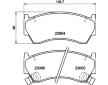 Sada brzdových destiček, kotoučová brzda HELLA 8DB 355 016-661