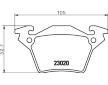 Sada brzdových destiček, kotoučová brzda HELLA 8DB 355 008-641