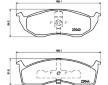 Sada brzdových destiček, kotoučová brzda HELLA 8DB 355 007-941
