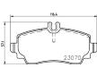 Sada brzdových destiček, kotoučová brzda HELLA 8DB 355 018-881