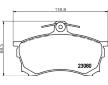 Sada brzdových destiček, kotoučová brzda HELLA 8DB 355 016-671