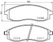 Sada brzdových destiček, kotoučová brzda HELLA 8DB 355 016-891
