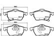 Sada brzdových destiček, kotoučová brzda HELLA 8DB 355 008-141