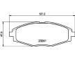 Sada brzdových platničiek kotúčovej brzdy HELLA 8DB 355 017-021