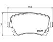 Sada brzdových destiček, kotoučová brzda HELLA 8DB 355 010-971