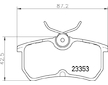 Sada brzdových destiček, kotoučová brzda HELLA 8DB 355 018-411