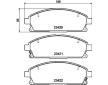 Sada brzdových destiček, kotoučová brzda HELLA 8DB 355 009-661