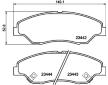 Sada brzdových destiček, kotoučová brzda HELLA 8DB 355 009-701