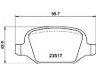 Sada brzdových destiček, kotoučová brzda HELLA 8DB 355 009-361