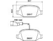 Sada brzdových destiček, kotoučová brzda HELLA 8DB 355 019-961